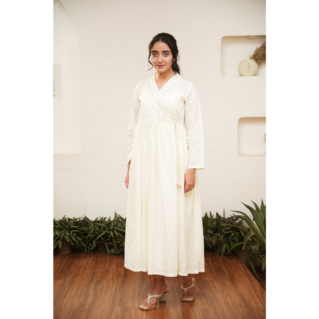 Capsule 10 - Beige Cotton Dress and Pant Set