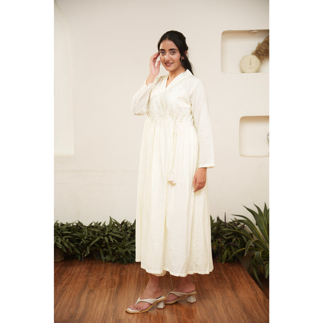 Capsule 10 - Beige Cotton Dress and Pant Set