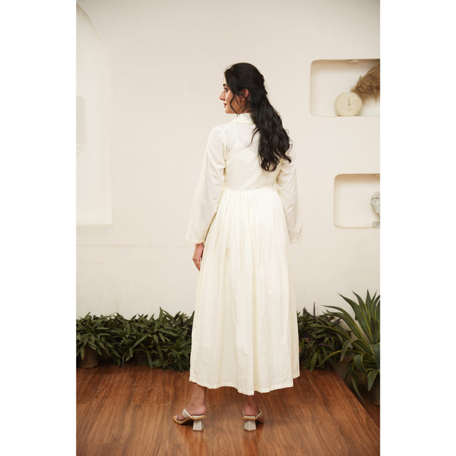 Capsule 10 - Beige Cotton Dress and Pant Set