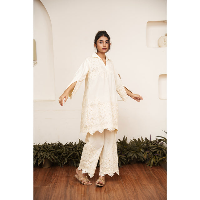 Capsule 18 - Beige Cotton Top and Pant Set