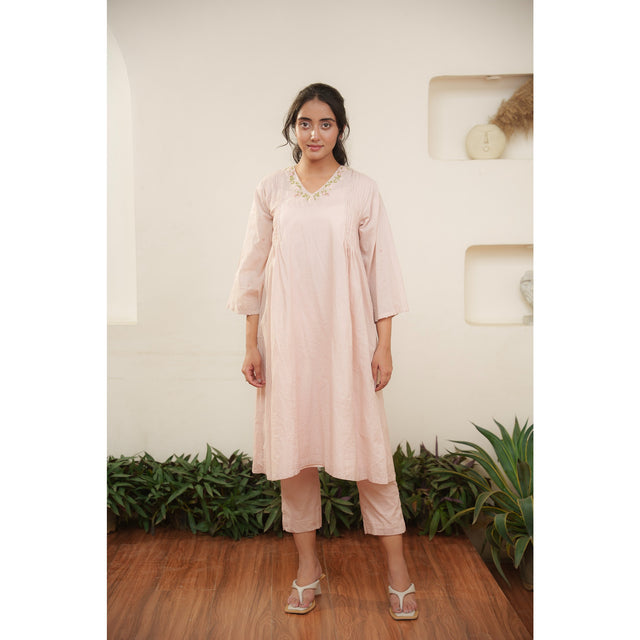 Capsule 9 - Pink Cotton Top and Pant Set