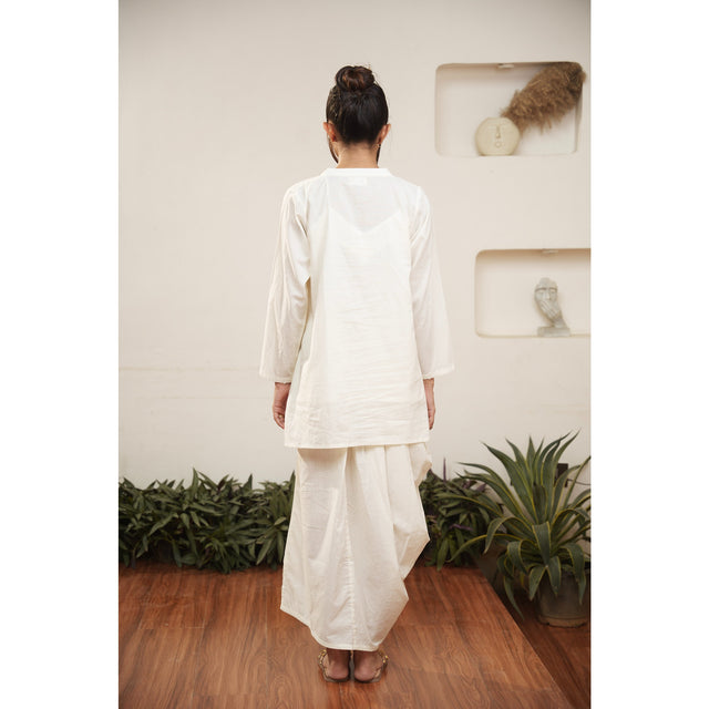 Capsule 12 - Beige Handwoven Top and Pant Set