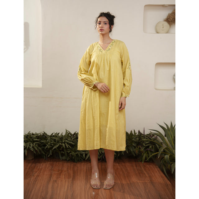 Capsule 14 - Mustard Cotton Dress