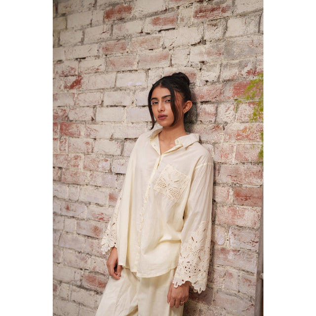 Capsule 5 - Beige Cotton Top and Pant Set