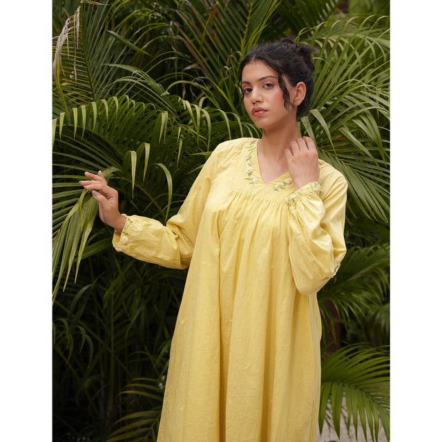 Capsule 14 - Mustard Cotton Dress