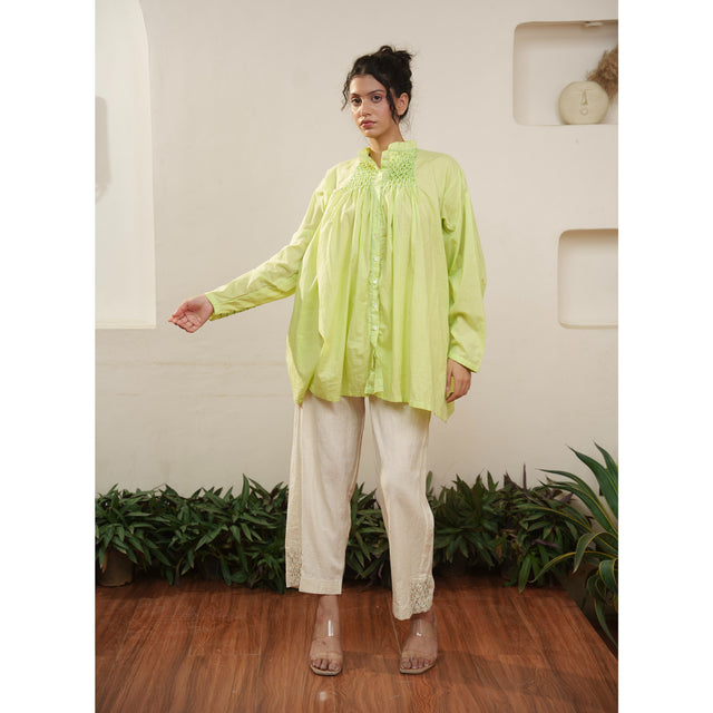 Capsule 13 - Green Cotton Top and Pant Set