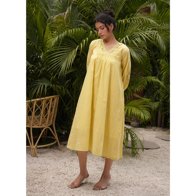 Capsule 14 - Mustard Cotton Dress