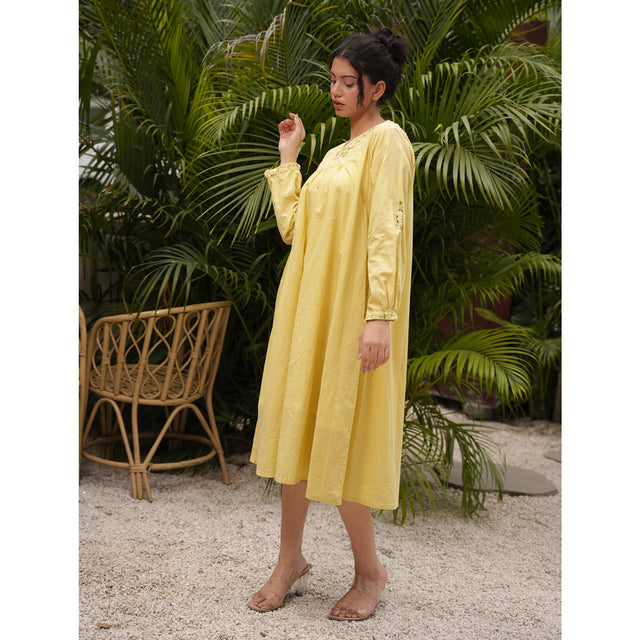 Capsule 14 - Mustard Cotton Dress