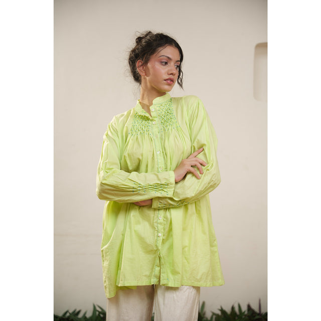 Capsule 13 - Green Cotton Top and Pant Set