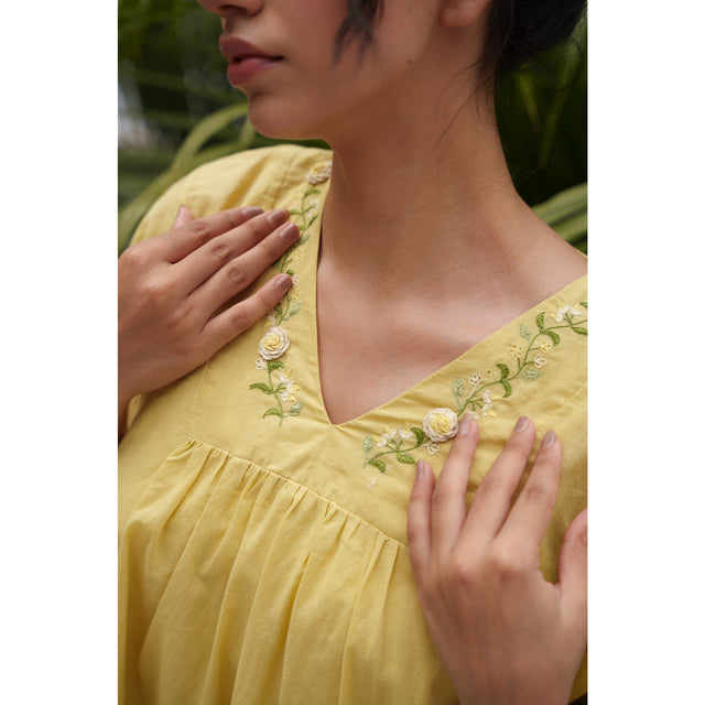 Capsule 14 - Mustard Cotton Dress