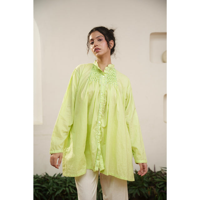 Capsule 13 - Green Cotton Top and Pant Set