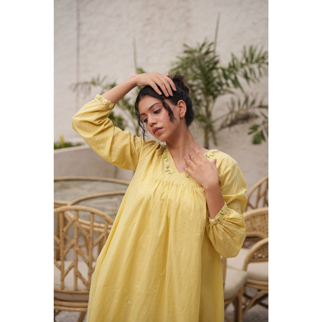 Capsule 14 - Mustard Cotton Dress