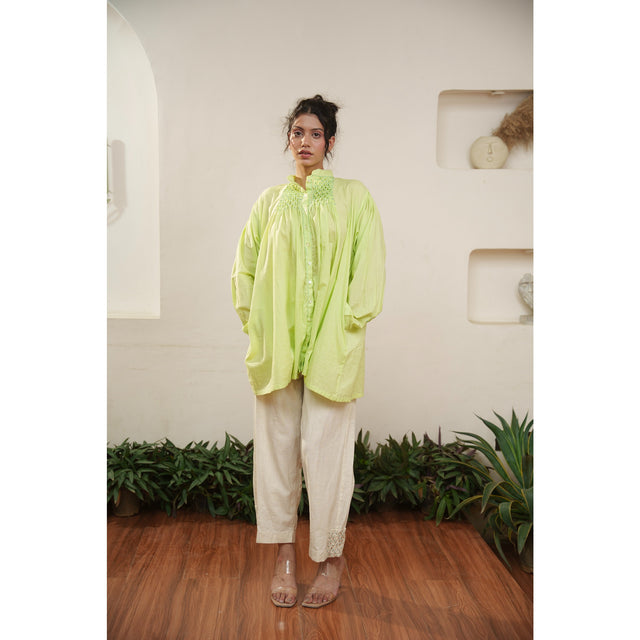 Capsule 13 - Green Cotton Top and Pant Set