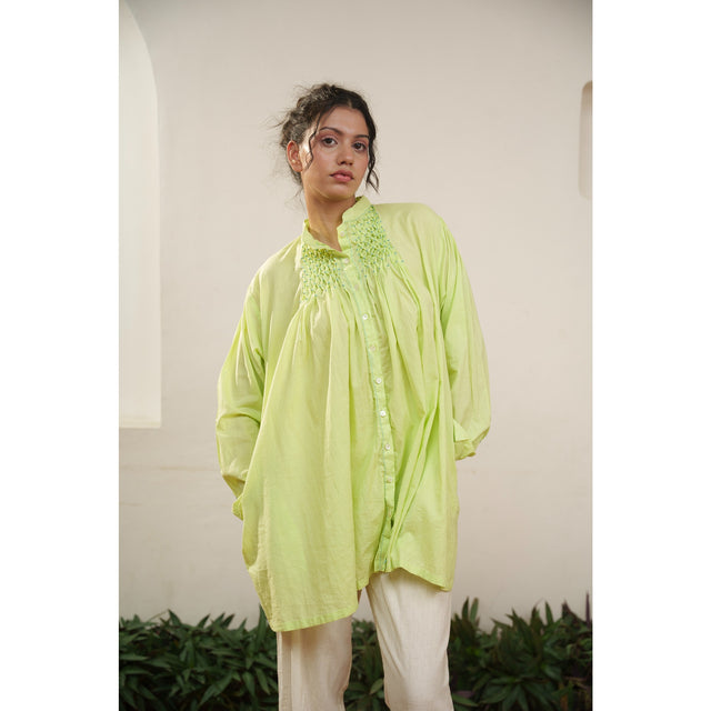 Capsule 13 - Green Cotton Top and Pant Set