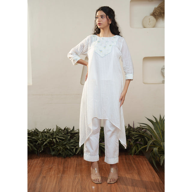 Capsule 7 - White Cotton Top and Pant Set