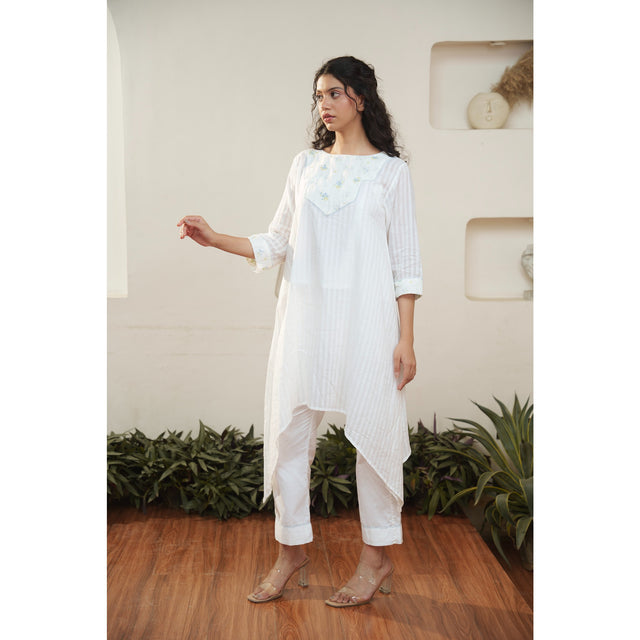 Capsule 7 - White Cotton Top and Pant Set