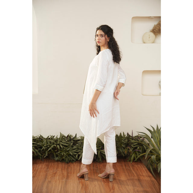 Capsule 7 - White Cotton Top and Pant Set