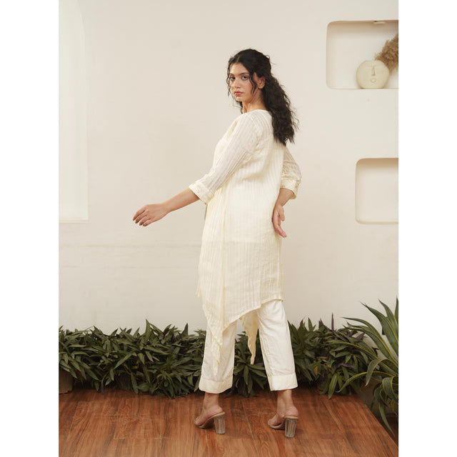 Capsule 7 - Beige Cotton Top and Pant Set