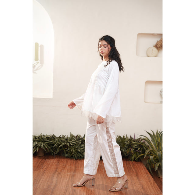 Capsule 3 - White Cotton Top and Pant Set