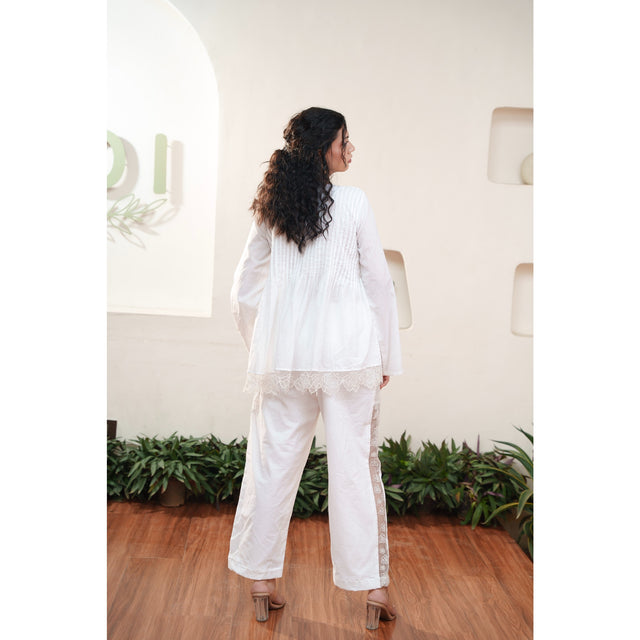 Capsule 3 - White Cotton Top and Pant Set